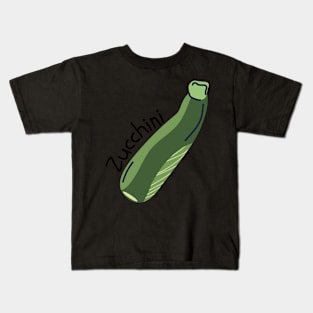 Hand Drawn Zucchini Minimal Kids T-Shirt